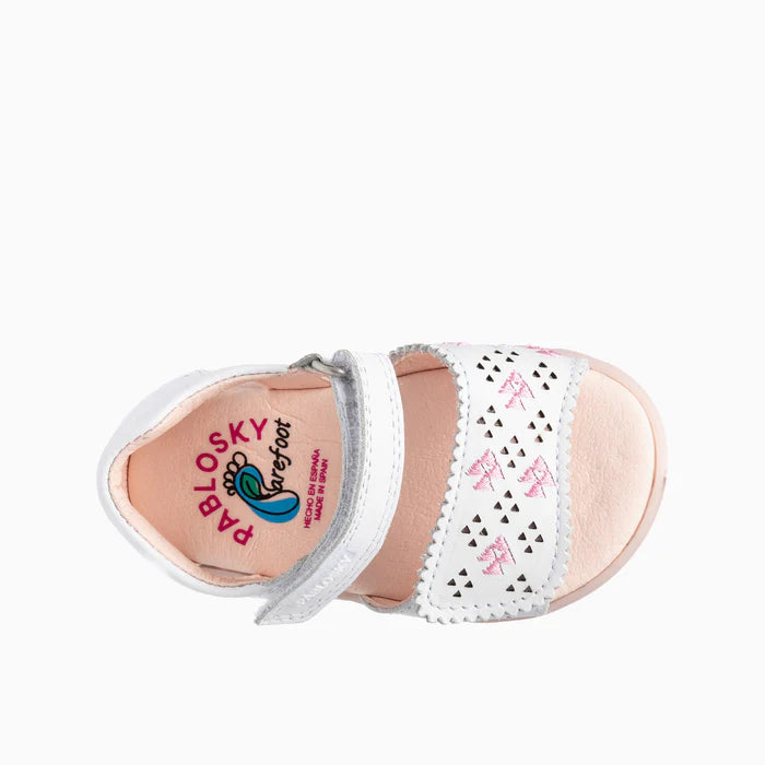 Pablosky ZIG 066807 Barefoot Sandals-White