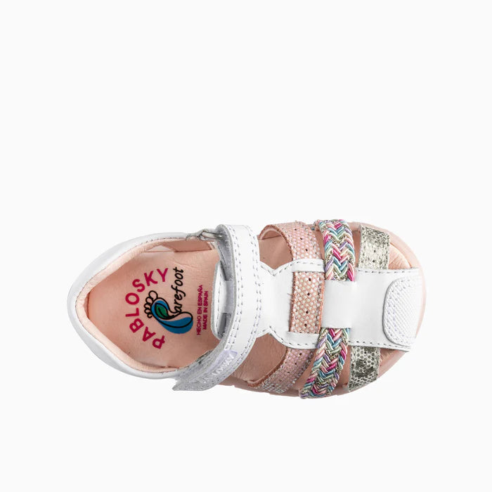 Pablosky ZIG 067100 Barefoot Sandals-White