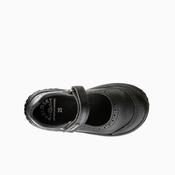 Pablosky SONIC 355115 Barefoot School Shoes-Black
