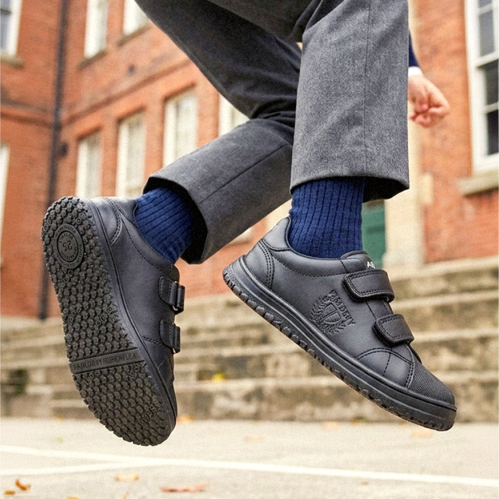 Pablosky - SONIC 220010 - Barefoot School Shoes-Black